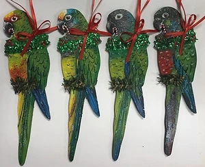 ARROT Adorno de Navidad Conure Tapa Dorada Decoración de Vacaciones Pájaros - Imagen 1 de 3