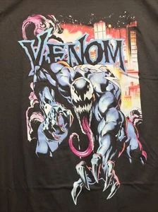 MARVEL VENOM Men’s Size 2XL (50-52) Graphic T-Shirt Short Sleeve • Charcoal - Picture 1 of 12