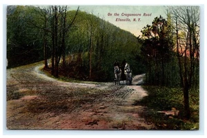 On the Cragsmoore Road Ellenville NY Newburgh Plank Road Ulster Co. Postcard G3 - Picture 1 of 2