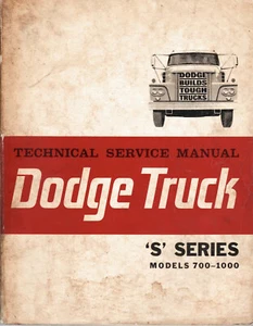 Dodge Truck Technical Service Manual, 'S' Series, 700-1000, July 1963, Chrysler - Picture 1 of 3