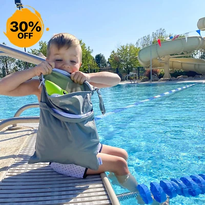 Waterproof Reusable Diaper Wet Bags / Yoga Gym Bag for Swimsuits or Wet Clothes  - Image 1 of 4