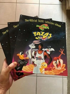 x3 The Official TAZO Space Jam Album Empty - Vintage Rare π₯ - Picture 1 of 3