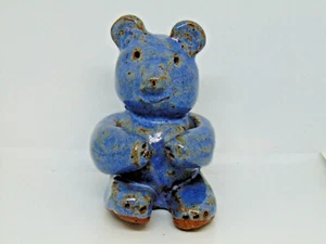 Estatuilla de Colección Kings Pottery Art Cerámica Oso de Peluche Firmada PB 1991 - Imagen 1 de 12