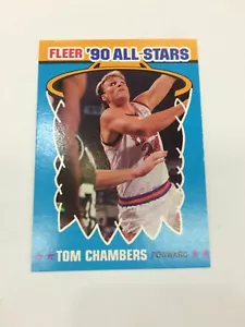 1990/91 FLEER BASKETBALL CARD ALL-STARS STICKERS CHASE CARD No8 TOM CHAMBERS - Picture 1 of 2