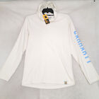 CARHARTT Shirt ADULT SMALL WHITE OUTDOOR FAST DRY  HOODED LONG SLEEVE MENS NWT