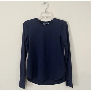Athleta Size XXS Navy Blue Long Sleeve Sun Shirt - Picture 1 of 4