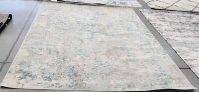 Alfombra de manchas traseras marfil/verde azulado 8' x 10', precio reducido 1172749465 MAD453C-8 Foto 1 de 4