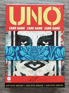 Shepard Fairey Obey Giant X UNO Juego de Cartas Serie Artista COMO NUEVO En Caja Mattel NUEVO - Imagen 1 de 3