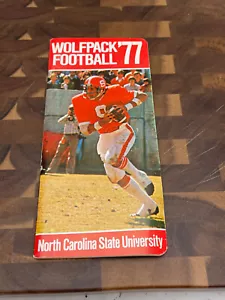 1977 North Carolina NC State NCSU Wolfpack Football Program Media Guide Yearbook - Picture 1 of 2