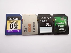 4 Top Quality Genuine SD Cards With Storage Cases - Picture 1 of 5