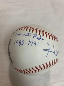 Herm Winningham Signed Auto 1988-1991 OMLB Baseball 1990 WSChampions Reds B - Picture 1 of 4
