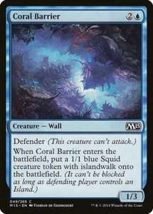 Coral Barrier X4 (Magic 2015 (2014)) Magic The Gathering (casi nuevo) *CCGHouse* Magic - Imagen 1 de 1