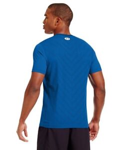 *Under Armour Mens HeatGear® ArmourVent™ Fitted Short Sleeve, Superior Blue, Med