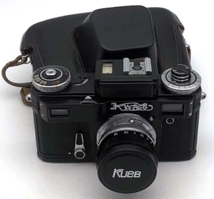 Soviet Contax copy Kiev 4M BLACK 35mm RF camera w/ Helios-103 1.8/53mm lens - Picture 1 of 3