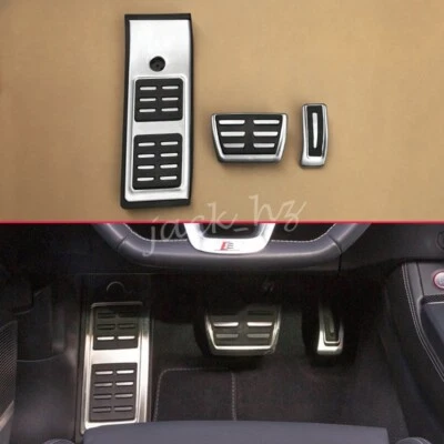 Para Audi Q5 SQ5 2018-2024 Reposapiés Reposapiés Gas Muerto Pedal Pastilla Cubierta Foto 1 de 4