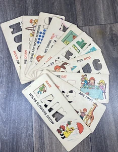 1972 Fisher Price School Days Desk Spelling Word Cards - Picture 1 of 7