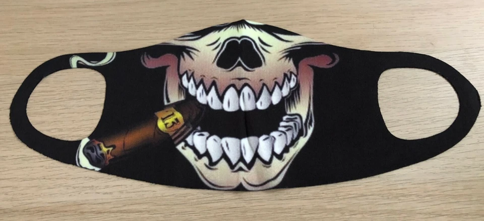 SMOKING SKELETON SKULL FACE MASK S💀💀💀💀 Super Cool - Image 1 of 1