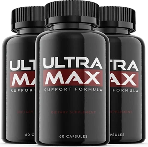 (3 Pack) Ultra Max Supplement Capsules - Ultra Max Advanced Formula Support Supp - Picture 1 of 12
