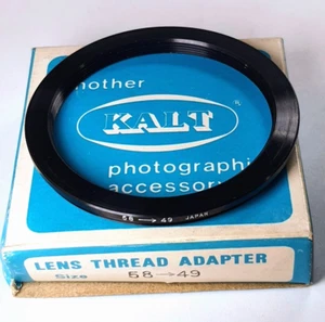 58-49mm Step-Down Lens Filter Converter Adapter Ring 58mm-49mm Metal E58 to E49 - Picture 1 of 5