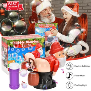 Christmas Santa Claus Bubble Blowers Novelty Butt Bubble Machine Gift for Kids - Bild 1 von 11
