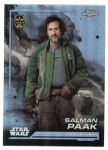 2024 Topps Chrome Star Wars Salman Paak #93 Refractor Debut Trading Card - Picture 1 of 3