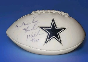 2019 Dallas Cowboys NFL Super Bowl Wins HERSCHEL WALKER Official Signed Football - Picture 1 of 8
