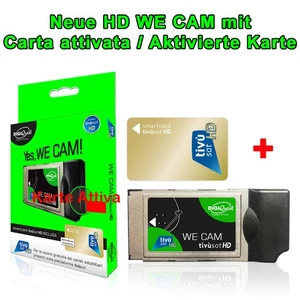 Tivusat HD Smarcam KIT inkl. AKTIVE Smart karte Rai Mediaset NEU Aktiv CI+ Modul - Bild 1 von 7