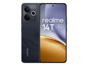  realme 14T, Obsidian Black, 256 GB, 8 GB RAM, 6.67" AMOLED, 5G , 6000 mAh - Imagen 1 de 9