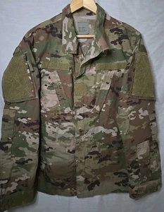 Army Combat Uniform Fatigue Coat jacket Medium Regular, Woodland Camo Ripstop - Picture 1 of 9