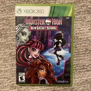 Monster High: New Ghoul in School (Xbox 360, 2015) manual en caja original incluido sin probar - Imagen 1 de 7
