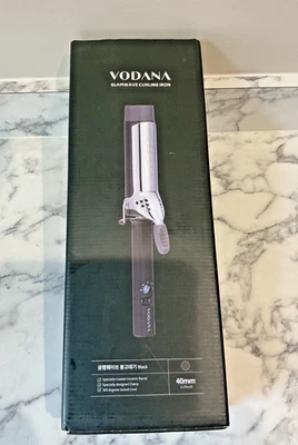 Vodana Pro GlamWave Ceramic Curling Iron 1.4" Black New in box - Image 1 of 3