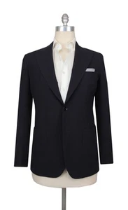 $3150 Sartorio Napoli Dark Blue Virgin Wool Solid Sportcoat - (SA517251) - Picture 1 of 4