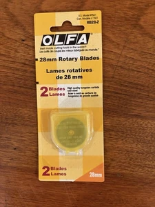 2 Klingen - OLFA Rotationsschneider Ersatzklingen Wolframstahl RB28-2 28mm NEU - Bild 1 von 2
