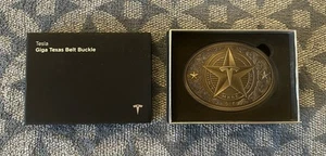 Tesla Giga Texas Belt Buckle DON'T MESS WITH TEXAS, Collectible New In Box Mens - Picture 1 of 7