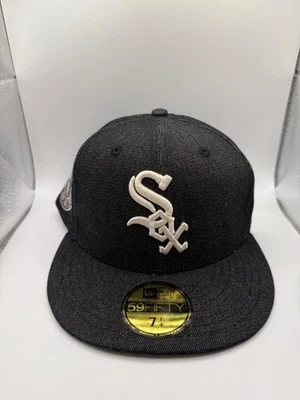 New Era 59FIFTY Chicago White Sox All-Star Years Black Denim Fitted Hat 7 1/4 - Image 1 of 4