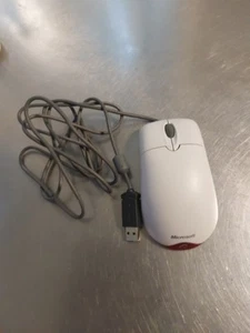Vintage Microsoft Wheel Mouse Optical 1.1A - USB & PS/2 kompatibel - Photo 1/4