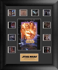 Star Wars Episodio IV A New Hope 11 x 13 Mini Montaggio Incorniciato Film Wall Art -... - Foto 1 di 7