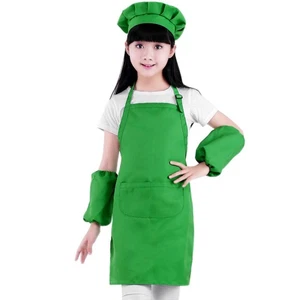 2 Pcs Children's Apron Hat Set Kids Kitchen Accessories Baking for Aprons - Picture 1 of 11