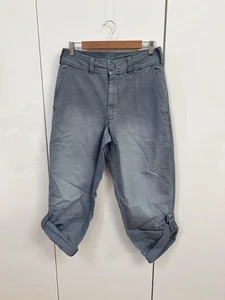 Free People Cleo Washed Chino Trousers. Blue. UK 8 (US 4) RRP £118. - Picture 1 of 6