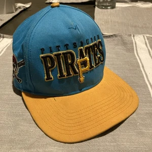 Pittsburgh Pirates Blue Yellow Embroidered Hat ‘47 Brand Snap Back One Size - Picture 1 of 10
