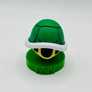 2009 Nintendo Super Mario Green Shell Pawn Chess Piece Collectible Figure - Picture 1 of 4