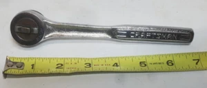 VINTAGE CRAFTSMAN 3/8" Dr -V- 43788 Fine Tooth Round Head Ratchet Thumb Wheel - Picture 1 of 7