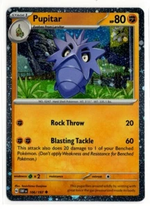 Pokemon Obsidian Flammen 106/197 Cosmo Holo Pupitar - Bild 1 von 2