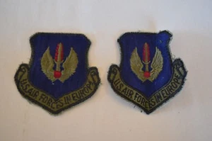 2 USAF Military Patches 'US Air Forces in Europe' Subdued - Picture 1 of 5