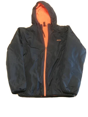 Jaqueta Etonic Lt Wt tecido com capuz. Cor azul/laranja tamanho P/C - Imagem 1 de 4