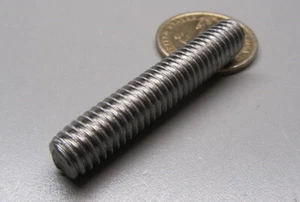 18-8 Edelstahl Gewindebolzen, RH, 3/8"-16 x 2,00" Länge, Packung mit 10 Stück - Bild 1 von 7