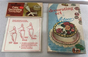 Juego de decoración vintage Ateco #701 con bolsas de forzamiento Hutzler vintage de bonificación #434 - Imagen 1 de 7