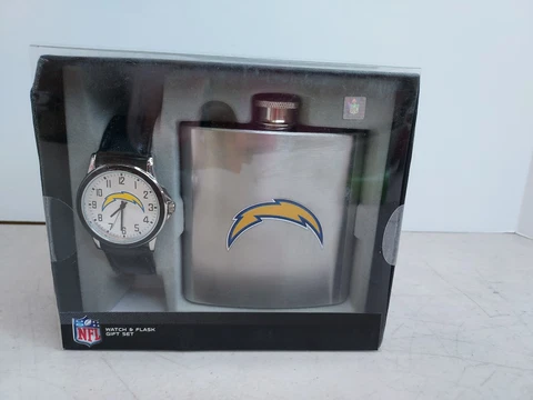 NFL WATCH N FLASK  GIFT SET SAN DIEGO CHARGERS Cover