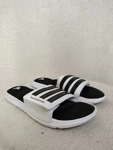 Adidas Superstar Men Cloudfoam Surround Sandals 17 Black Slide Casual Slippers - Picture 1 of 22