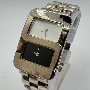 Skagen Quartz Watch 80USC Unisex Dual Movements Rectangle ~ For Parts Repair - Picture 1 of 6